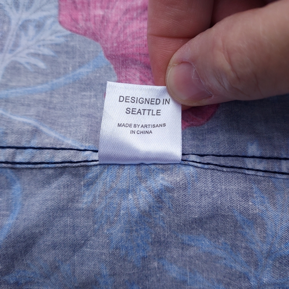 Hemloya Lena Shirt In POPPY print - Picture 6 of 6